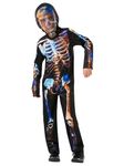 Rubie's 3004287-8000 Official Skeleton Glow Costume, Boys, Multicolour, L Age 7-8