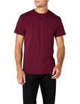 Fruit of the Loom Men's Super Premium Short Sleeve T-Shirt, Burgundy, Small
