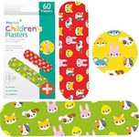 60x Childrens Assorted Sized Plasters - Various Designs