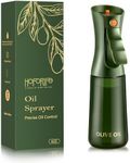 hoforife Glass Olive Oil Sprayer for Cooking (Olive Green 226ml)