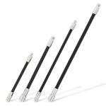 ABN Flexible Socket Extension Cable Flex Bar Ratchet Light Impact Tools 4-Piece Set of 1/4in Drive & 3/8in Drive