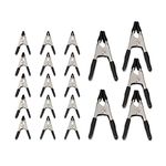 Amazon Basics 20-Piece Steel Spring Clamp Set - 15-Pieces 3/4-Inch, 5-Pieces 1-Inch