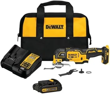 DEWALT 20V MAX XR Oscillating Tool Kit, 3 Speed, With Blades, Battery and Charger Included (DCS356C1)