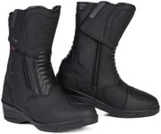 OZONE MOTO Women's Rapid Lady High Heel Boot Motorcycle, Black, 6 UK