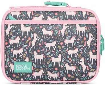 Simple Modern Kids Lunch Box for School | Reusable Insulated Lunch Bag for Toddler, Girl, and Boy | Meal Containers with Exterior & Interior Pockets | Hadley Collection | Unicorn Fields