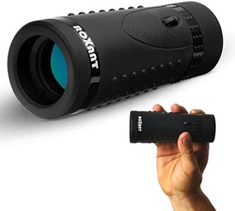 Roxant Authentic Grip Scope High Definition Wide View Monocular - with Retractable Eyepiece and Fully Multi Coated Optical Glass Lens + Bak4 Prism. Comes with Cleaning Cloth, Case & Neck Strap.