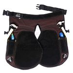 Equine Care Farrier Apron Chaps for Women, Cowhide Suede Leather 23" Length, 28-52" Adjustable Waist, 2 Pockets, 2 Nail Magnets, 2 Hammer Loops - Farrier Tools for Horse Shoeing and Hoof Trimming.