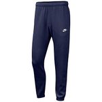 Nike Men's Sportswear Club Fleece Pants, Midnight Navy/Midnight Navy/White, S