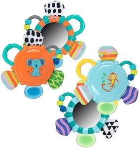 Nuby Look-at-Me Mirror Teether Toy, Colors May Vary