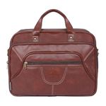 ABLE® Royal Formal Office Bag| Laptop Messenger Bag For Men|Laptop|MacBook|NoteBook Upto 16 Inch|Crossbody Handbags with Shoulder Straps.Brown Color.