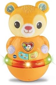 VTech Baby Rock and Roll Bear, Interactive Wobble Toy with Motion Sensor for Cause and Effect Play, Phrases, Sounds and Songs for Sensory and Motor skills, for Babies 6 months +, English Version