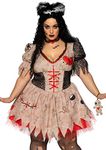 Leg Avenue Women's Deadly Voodoo Doll Halloween Costume, Multi, 3X / 4X