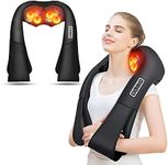 AERLANG Neck Massager,Shiatsu Neck and Shoulder Massager, Back Massager with Heat Deeper Tissue 4D Kneading Massage Pillow for Neck, Back, Waist, Leg, Home, Office and Car Use-Gifts for Women Men Mom Dad