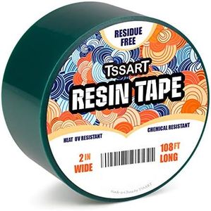 TSSART Resin Tape for Epoxy Resin Molding - Silicone Thermal Adhesive Tape, Oxidation and High Temperature Resistance Easy Peeling, Epoxy Release Tape - 2 inch Wide 108FT Long