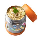 Mummy Cooks - Insulated Children's Food Flask 300ml (Orange) - Free Stickers