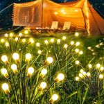 Firefly Solar Pathway Lights, Pack of 2 10 LED Fireflies Solar Garden Lights, Outdoor Solar Garden Lights, Firefly Solar Pathway Lights, Firefly Lights, Waterproof Solar Lights for Outdoor Use