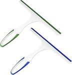 2 Pcs Window Squeegees, Glass Squeegee, Household Squeegees, with No-Slip Handle, Glass Cleaner Squeegees, Shower Squeegee for Shower Walls, Window Glass Cleaner Scraper for Bathroom Mirror Floor