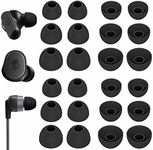 12 Pairs Ear Tips Buds Compatible with Skullcandy in-Ear Earphone, Replacement Flexible Silicone Eartips Earbuds Accessories Compatible with Skullcandy Dime / Sesh Evo / Jib / Ink'd+ - Black