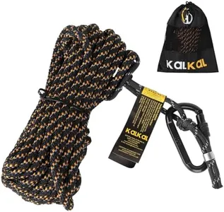 Kalkal Tree Stand Safety Rope, 30FT Reflective Lifeline Hunter Safety Harness for Tree-Stand Hunting