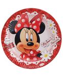 HiPPITY HOP The party collective Minnie Mouse Printed Disposable Paper Plate for Theme Party (Pack of 10)