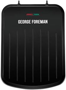 George Foreman GFF2020 Fit Grill Small, Fast Heat Up, Easy to Clean, Drip Tray, Non Stick Grill, Black