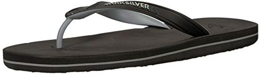 Quiksilver Men's Haleiwa Flip-Flops Sandal, Black/Grey/Blac, 10 UK