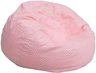 Flash Furniture Small Light Pink Dot Kids Bean Bag Chair