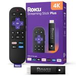 Roku Streaming Stick Plus 2026-4K & HDR Roku Streaming Device for TV with Voice Remote - Free & Live TV