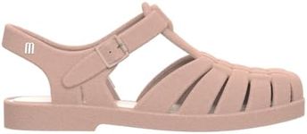 Melissa Possesion Velvet Flats for Women, Light Pink Flocked, 5