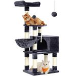 FEANDREA Stable Cat Tree, Play Tower 138 cm, Smoky Grey PCT060G01