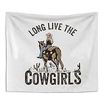 Knibe Horse Cowgirl Western Tapestr