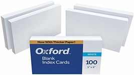 Oxford 50EE Blank Index Cards, 5" x