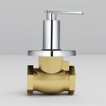 Plantex 25 mm Pure Brass Flush valve with Teflon tape & Adjustable Brass Wall Flange/Flush valve for toilet/Metropole flush valve/Toilet accessories -(BAL-520-Chrome)