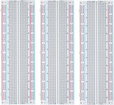 ELEGOO 3pcs Breadboard 830 Point Solderless Prototype PCB Board Kit for Arduino Proto Shield Distribution Connecting Blocks