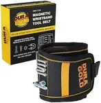Dura-Gold Magnetic Wristband Tool Belt - Nylon Wrist Strap, Powerful Magnets for Holding Fasteners, Screws, Nails, Nuts, Bolts, Drill Bits - Mechanic, Construction, DIY Gadget, Birthday Gift Men, Dads