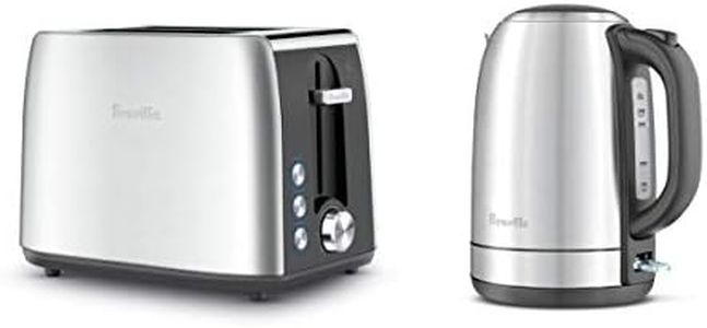 Breville the Breakfast Pack Kettle & Toaster, Brushed Stainless Steel, LKT640BSS