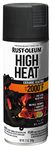 Rust-Oleum 248903 12-Ounce 2000 Degree, Flat Black Automotive High Heat Spray Paint, 12 Ounce (Pack of 1), 11 Fl Oz