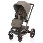 Maxi-Cosi Fame Stroller, European Premium Design, Travel System With Mico Infant Car Seat, Fame Carrycot, & fits two kids with Hop on Board accessory (all sold separately), LumiRide LED Lights, Adjustable Handlebar, Compact Self-Standing Fold – Twillic Black (Twillic Truffle)