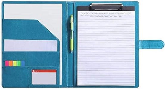 Protège-document Pour Bloc-notes Standard de Format A4 - Avec Poche Intérieure (Turquoise)