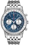 Breitling Navitimer 1 Chronograph Automatic Chronometer Aurora Blue Dial Men's Watch AB0127211C1A1, Blue, 46 mm, Chronograph