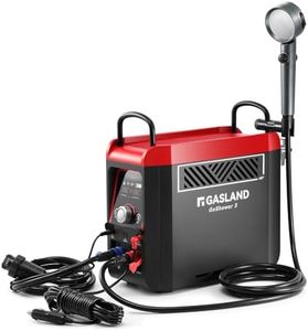 GASLAND Goshower G3 Pro 1lb Propane Portable Water Heater & Shower Pump, Instant Hot Water for Outdoor Camping, Hiking, Glamping & Vacationing, 4000mAh Rechargeable Shower System, CSA Certified