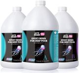 Deep Pour Epoxy Resin, 3 Gallon 2-4 inch Clear Epoxy Kit,Bubble Free Crystal Clear 2:1 Casting Resin,Low Viscosity Casting for River Table,Wood, Art Craft,Countertop