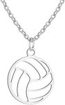 Hanreshe Soccer Ball Necklace Pendant for Girls Sports Jewelry 14K gold Soccer Cross Necklace for Boys Soccer Player Gifts, Stainless Steel, Amazonite