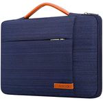 Lacdo 15.6 Inch Laptop Sleeve Case Computer Bag for 15.6" MSI GF63, HP 15-dy1731ms/Pavilion, Asus FX505/Chromebook, Acer Aspire 5 3 /Chromebook 315, Lenovo Thinkpad, Dell Inspiron 15 Notebook Bag,Blue