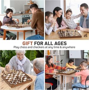 Sarr Klith Magnetic Chess Set, 16-Inch Board
