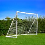 FORZA 8ft x 6ft Football Goal | Ready, Set, Goal! | All Weather uPVC Football Goals – Optional Target Sheet, Football & Carry Bag Included (Goal Only)