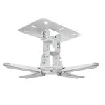 XINLEI Projector Ceiling Wall Mount, Universal Projector Wall Mount with 360°Rotation, 40°Swivel and 30°Tilt, Heavy Duty Adjustable Clamp, Capacity 13.6kg, White PR14W