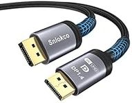 Sniokco VESA Certified 8K DisplayPort Cable 1.4, 8K DP Cable 3M (8K@60Hz, 4K@144Hz, 2K@165Hz), HBR3 32.4Gbps, HDCP 2.2, HDR, DSC 1.2, FreeSync& G-Sync, High Speed Display Port Lead