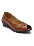 AROOM Comfortable & Fashionable Bellies for Women's & Girl's (Tan, 8)