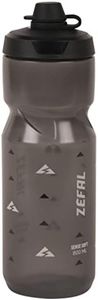 ZEFAL Sense Soft 80 No Mud - Bidón Ciclismo y MTB Con Protección De La Tetina - Botella Bicicleta y Deporte Sin BPA - Negro Ahumado, 800ml